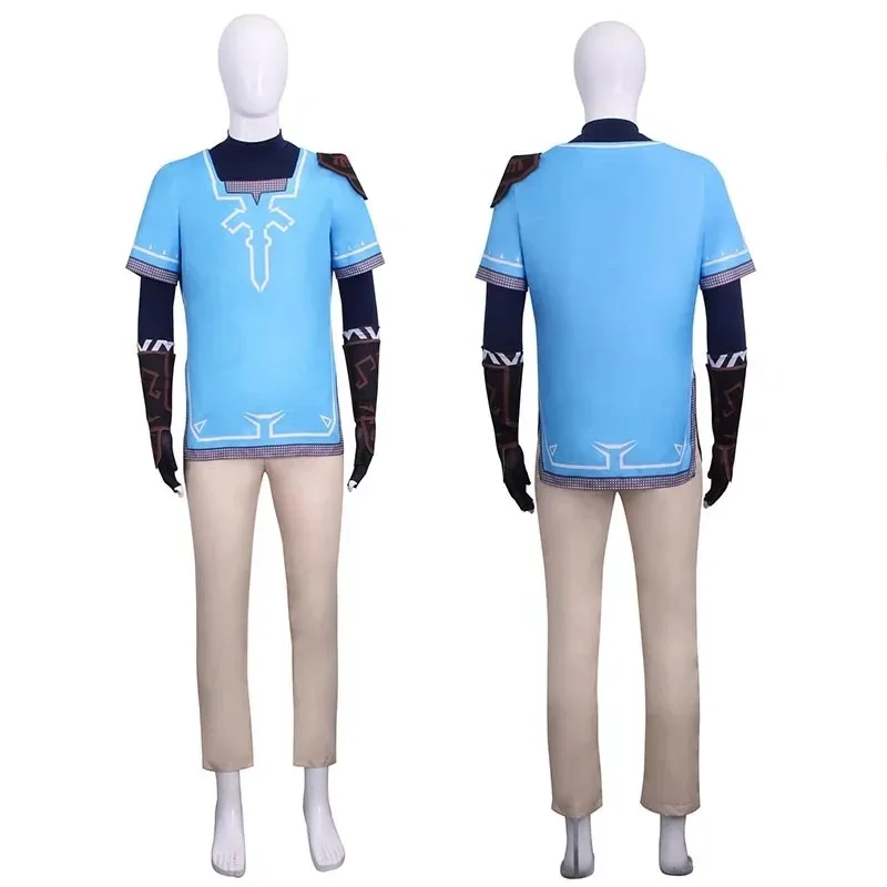 Linke คอสเพลย์ชุดวิกผม Linke เสื้อสีฟ้าชุดสําหรับ Comic Con บทบาทเล่น Linke ชุดวิกผม Linke ชุดเต็ม