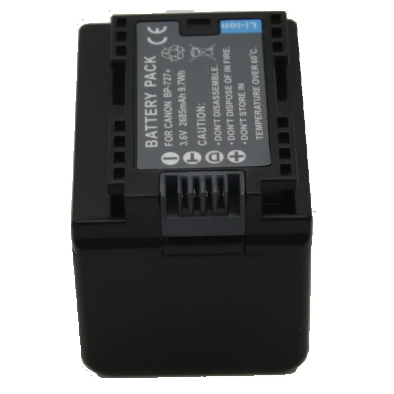 Wholesale BP-727 BP727 2685mah Replacement Battery BP-745 BP-718 BP-709 for Canon VIXIA HF M52 M500 R400 R500 R806 M506 R48 Cell