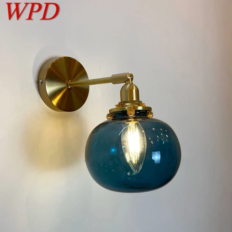 

WPD Nordic Brass Wall Lamp Indoor Living Room Bedroom Bedside Lamp Modern Hotel Corridor Hallway Wall Lamp