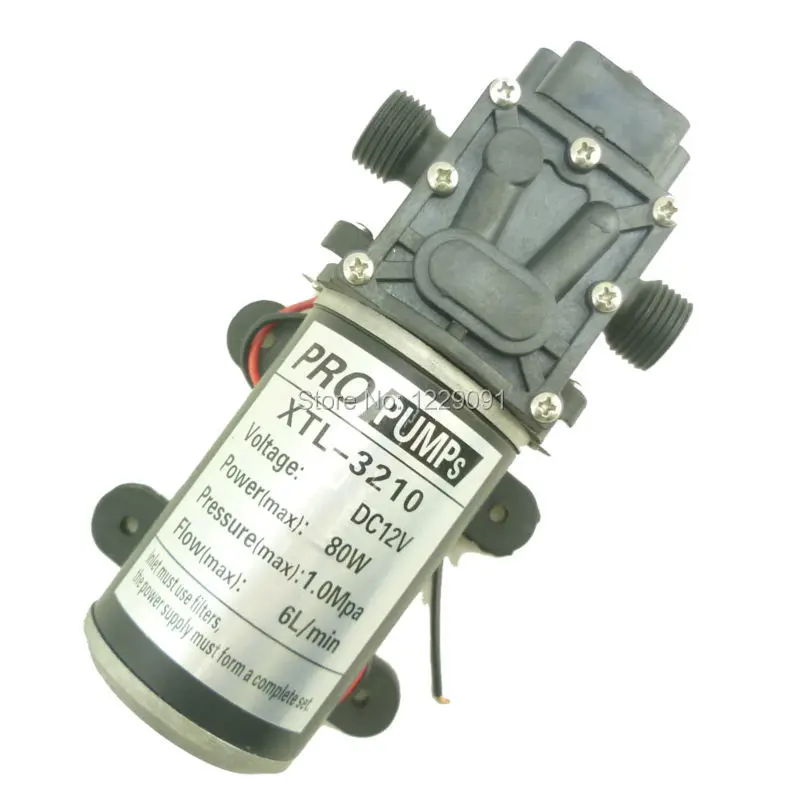 

12v 24v 80w Water Pump self priming high pressure dc diaphragm water pump return valve type 8LPM