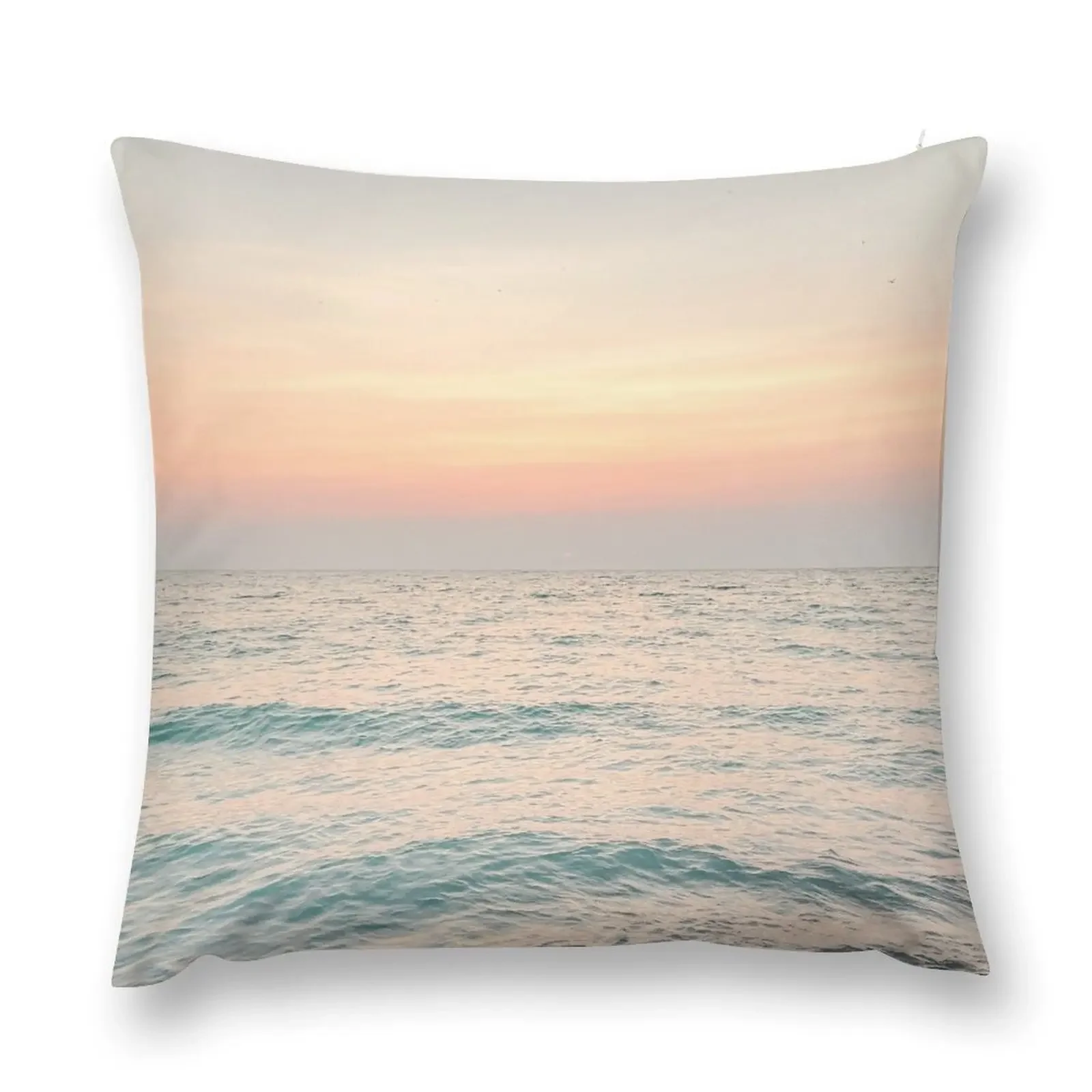 

Ocean Waves and Beach Shore at Sunset Throw Pillow Christmas Throw Pillows Covers Pillowcases Sofa Cushions pillow