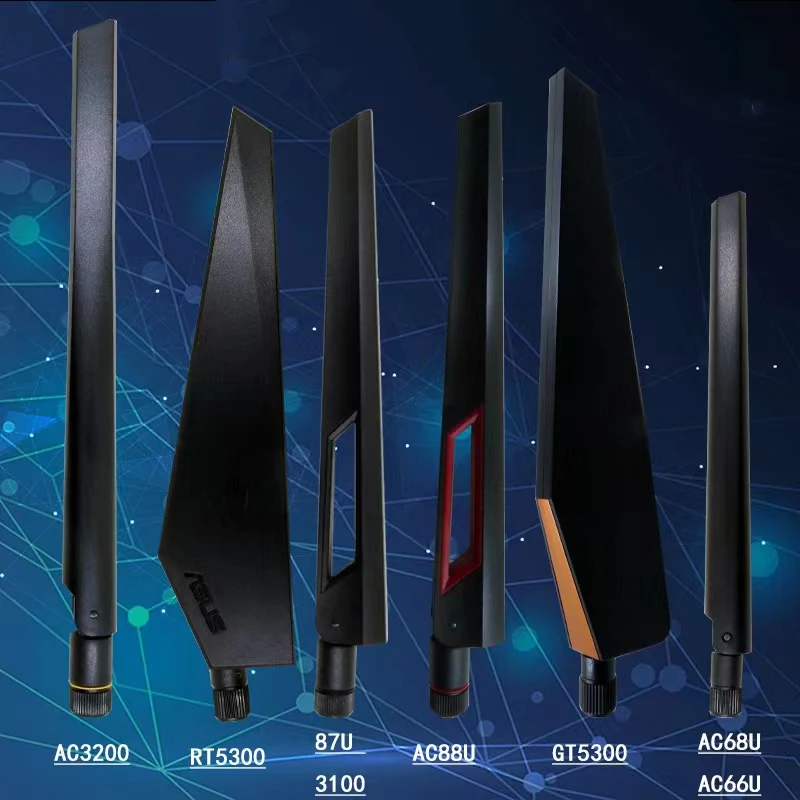 Original ASUS 2.4G 5G GTAX11000 RT-AX88U GT-AC5300 RT-AC5300 RT-AC88U RT-AC86U RT-AX86U AC3100 87U Router Dual Band WIFI Antenna