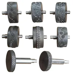 Customized Logo Design Material Embossing Roller For Ultrasonic Lace Machine SewingMachine Steel Wheel Mould