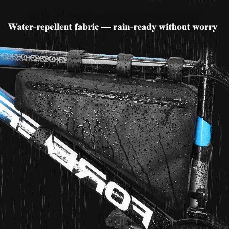 

Classic Simple Large Capacity PVC Triangle Frame Bag Waterproof Easy Install Bicycle Cycling Storage Tool Bag