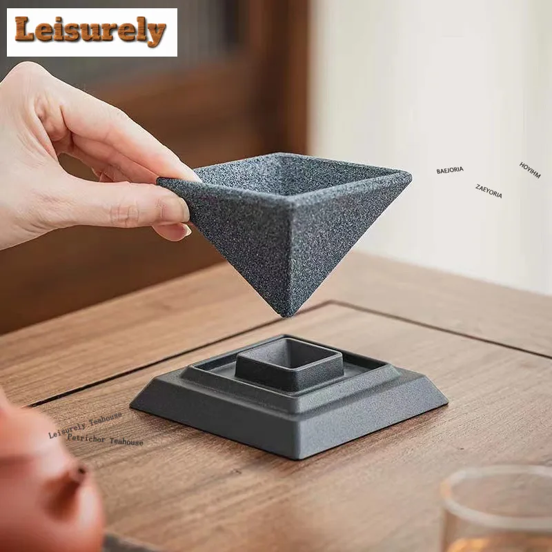 Pyramid Nano-microporous Sclausura Tea Separator Infusor Creative Tea Strainer Dispenser Tea Soaking Tea Filter For Tea Ornament