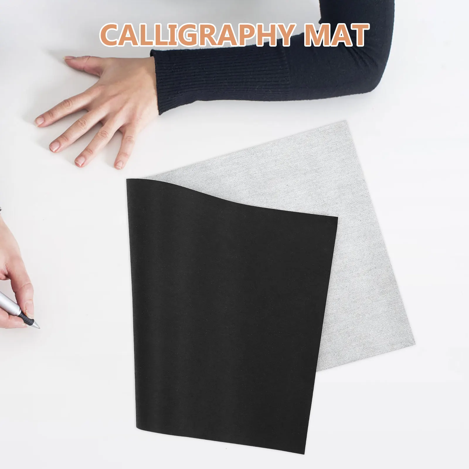 

3pcs Blank Water Writing Cloth Durable Reusable Calligraphy Mat Practice Sheets for Beginners Homes Offices Schools Art Supplies