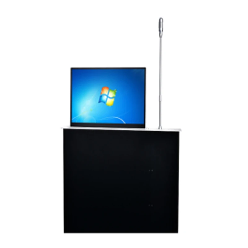 ITC New Design Customize Hidden Ultrathin Lcd Monitor Li-ft Meeting System Motorized Microphone Lift Paperless Conference System