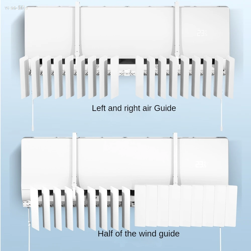 Air Conditioner Windshield Wall-Mounted Universal Confinement Anti-Draft Blowing Cold Air Cover Wind Deflector Air Outlet Louver