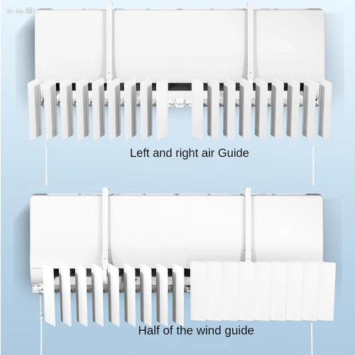Imagen 2 del producto Parabrisas de aire acondicionado montado en la pared, confinamiento Universal, anticaída, cubierta de aire frío, Deflector de viento, rejilla de salida de aire