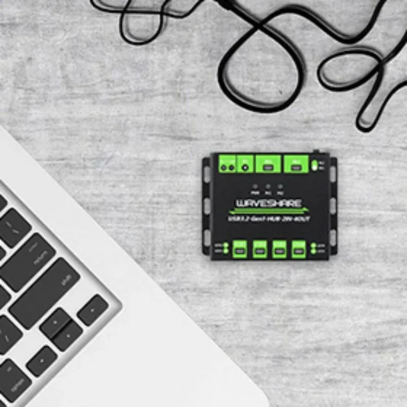 Industrial grade USB HUB, Multi Protections,Extending 4x USB 3.2 Ports, Switchable dual hosts,