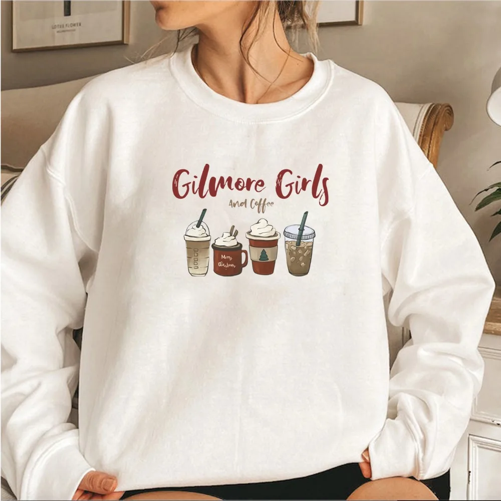 Lorelai Gilmore Girl Sweatshirt Gilmore Girls and Coffee Hoodie Stars Hollow Christmas Coffee Crewneck Sweatshirt Xmas Party Top