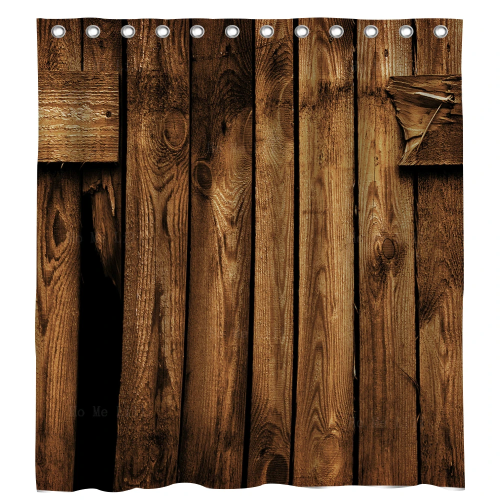 Rough Old Wood With Rustic Background Wood Grain Shower Curtain By Ho Me Lili For Bathroom Decor