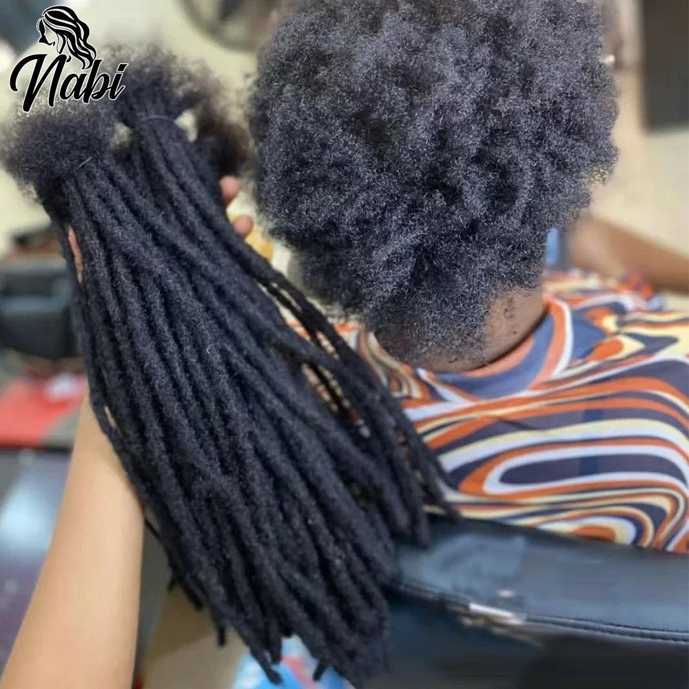 

Наращивание человеческих волос Nabi Dreadlock, плетение, постоянные локоны ручной работы из 100% человеческих волос для мужчин и женщин