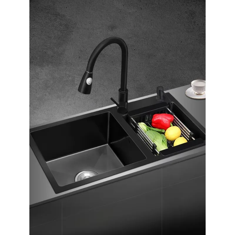 نمط جودة عالية البلاتين حوض شلال الحمام صنبور المطبخ بالوعة غسالة الصحون #2