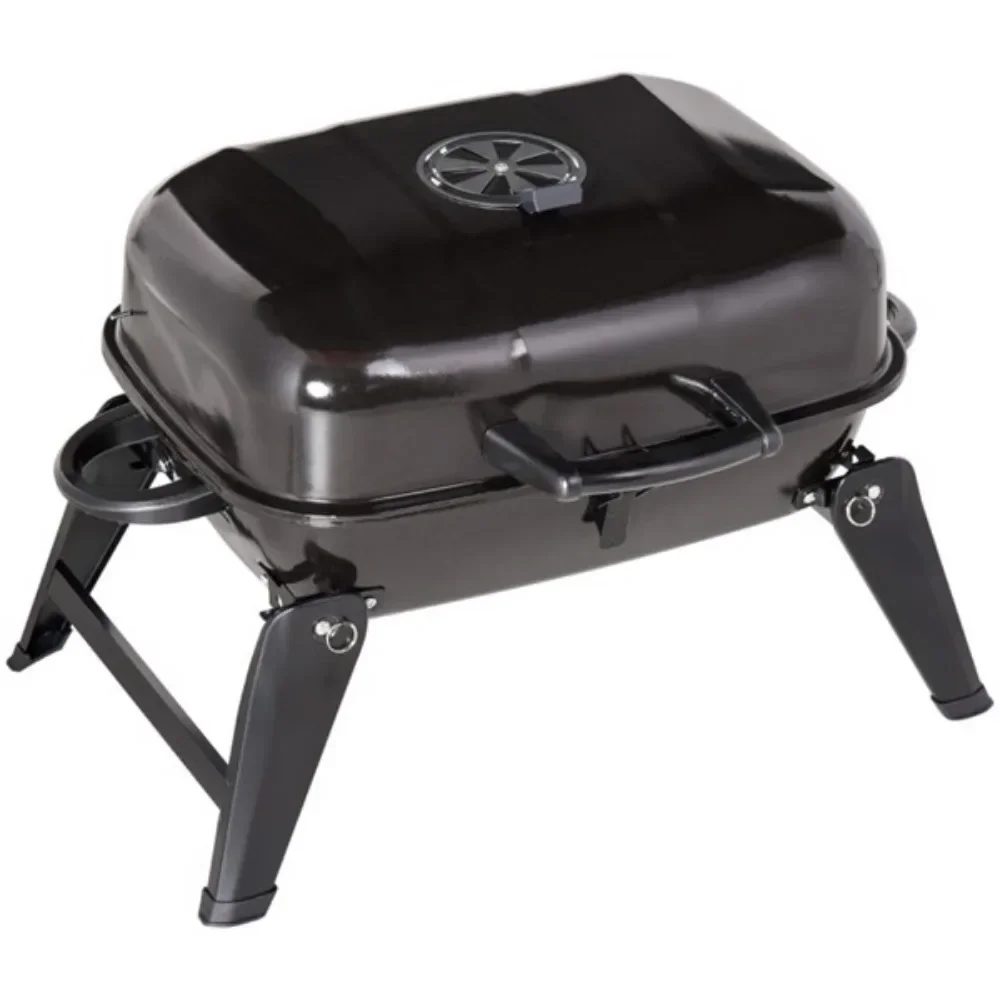 

Portable Charcoal Small and portable charcoal BBQ Grill Food-grade warming rack Heat-resistant handle remains cool Tableware