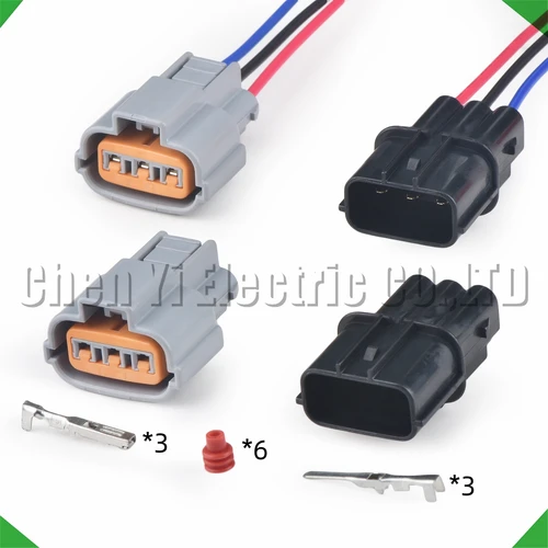 Conector automático de 3 pines bobina de encendido de alto voltaje enchufe de arnés de cables PU465-03127 para Mitsubishi EVO Outlander Pajero sudeste 4G64