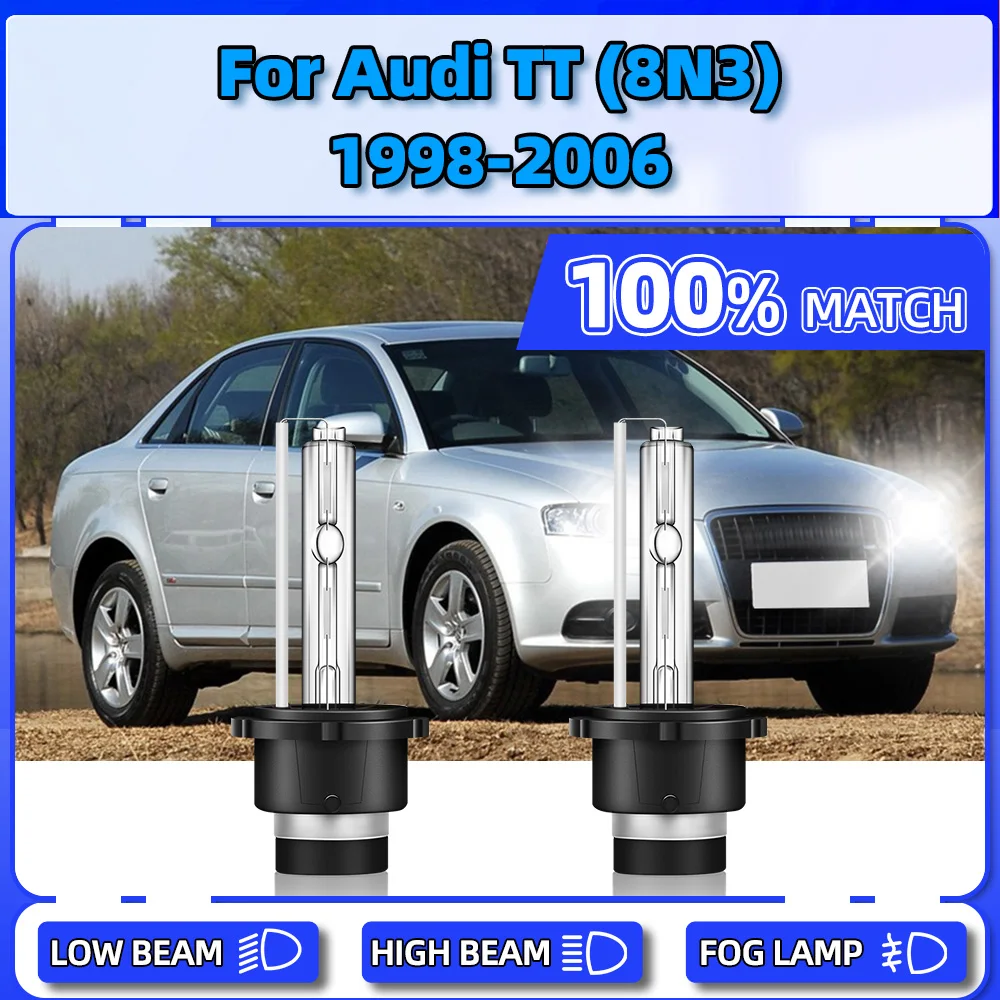 

20000LM Car Xenon Headlight 35W Xenon Auto Front Lamps 6000K For Audi TT (8N3) 1998 1999 2000 2001 2002 2003 2004 2005 2006