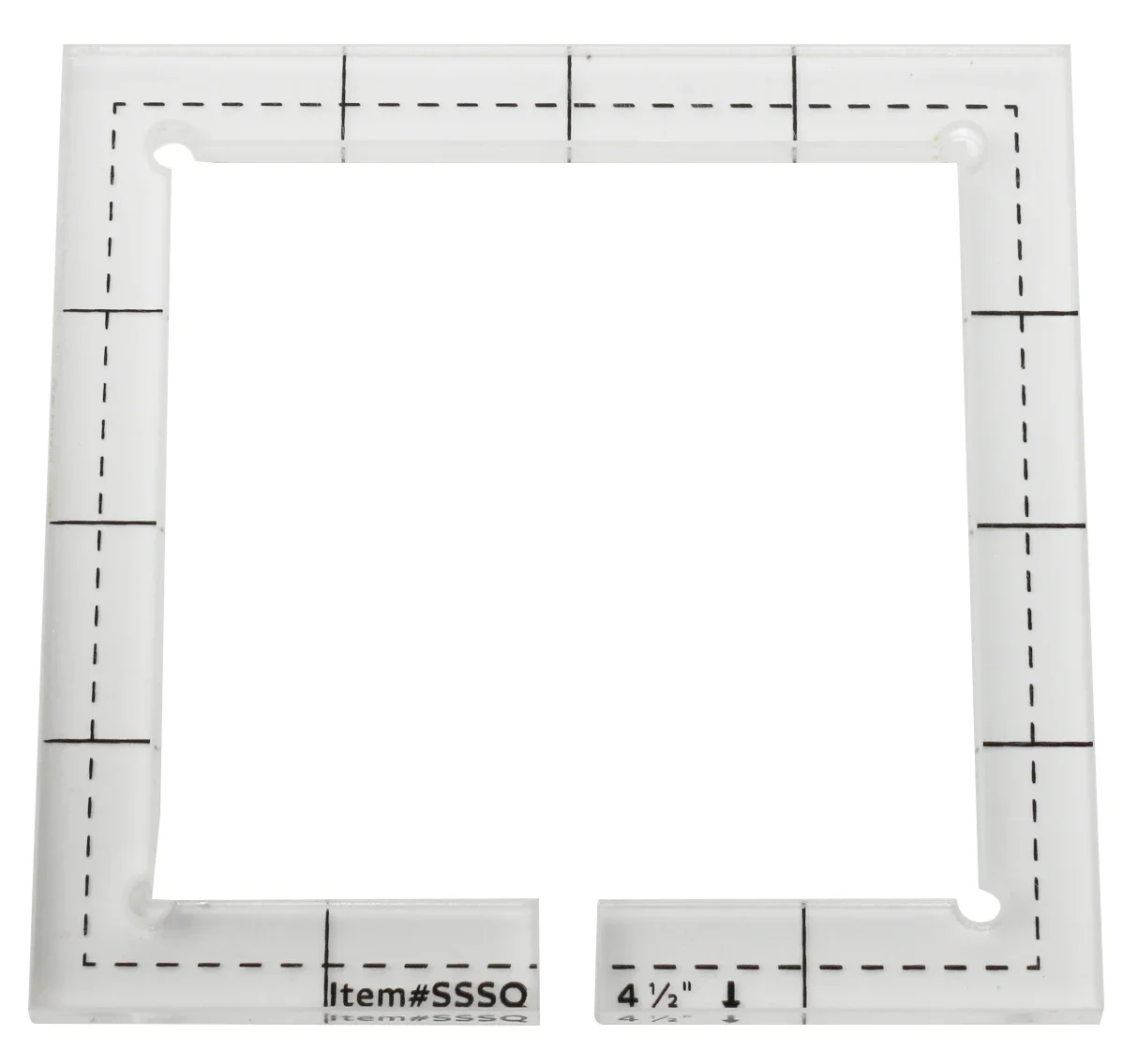 Acrylic Patchwork Quilting Template Ruler Square Longarm For straight edge or stitching-in-the-ditch foot #SSSQ-3mm#SSSQ-5.8mm