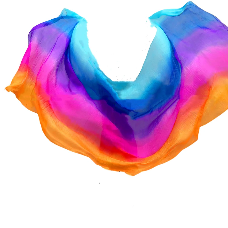 النساء الرقص الشرقي الحرير الحجاب الحرير الحقيقي اليد رمي الرقص وشاح العبادة الكنيسة الثناء الدعائم فلوي التدرج مخصص 250 270 300 سنتيمتر