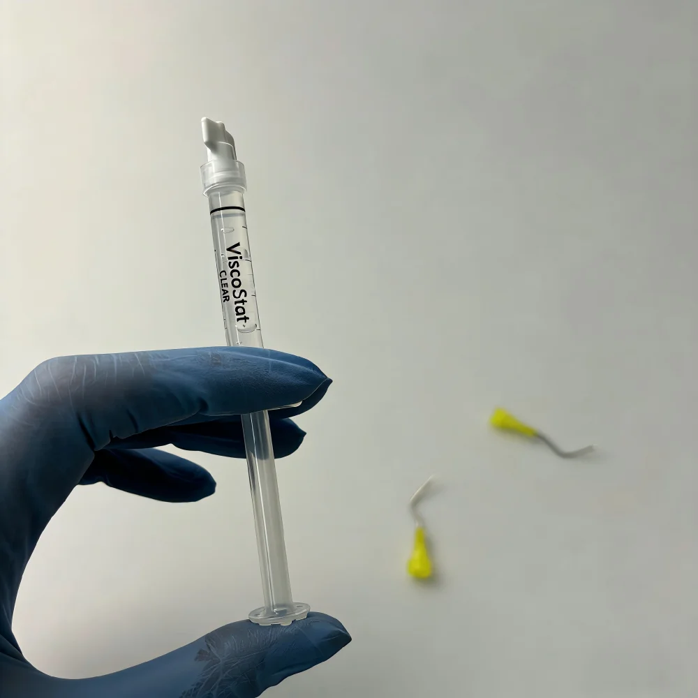 

ViscoStat Clear 25% Aluminum Chloride Hemostatic Gel–Epinephrine‑Free, Immediate Bleeding Control for Dental Surgery&Cavity Prep