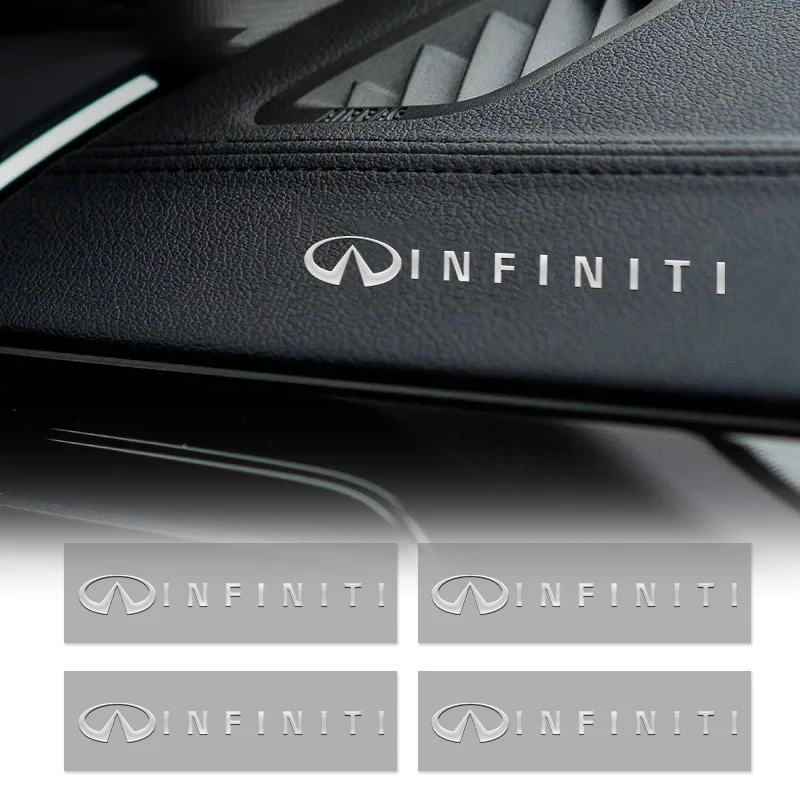 Autocollants 3D avec logo de voiture, lettres en métal, accessoires d'intérieur pour Infiniti Q50 FX35 Q30 G37 Q70 QX70 G35 Q60 QX50 QX60