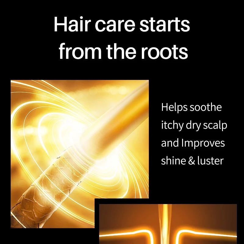 Hair Spray Anti Hair Loss Leave-in Scalp Natural Black Rice Water Hair Growth Spray