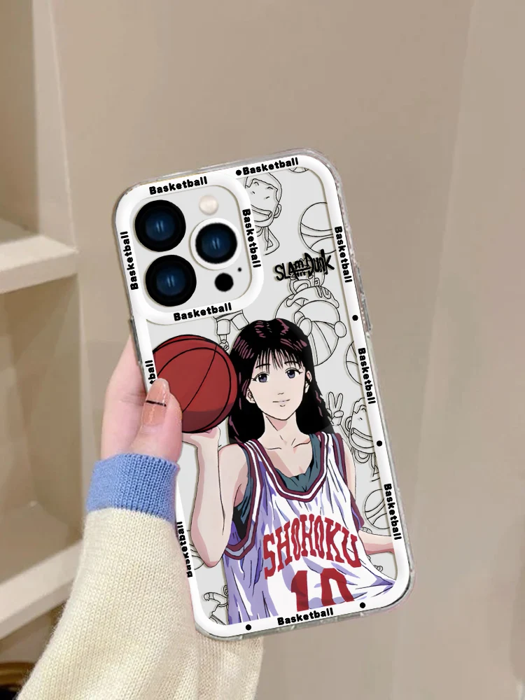 Coque de téléphone Slam Dunk Anime, coque transparente pour Xiaomi Redmi Note 12C 11 10 Pro Plus 10C 9A 9C 9T K30 K40 K50 K60 4G 5G