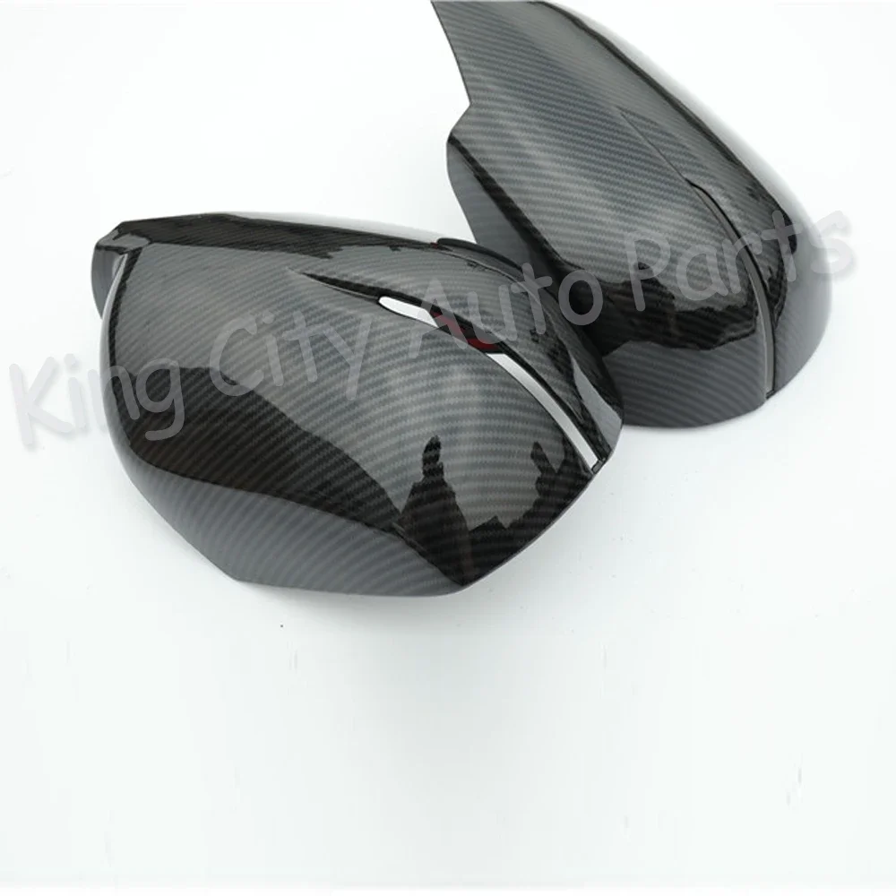

2pcs For Honda CRV CR-V 12-19 Rearview Mirror Trim Exterior Cover Carbon Fiber Side Rear View Mirror Lid Garnish Shell