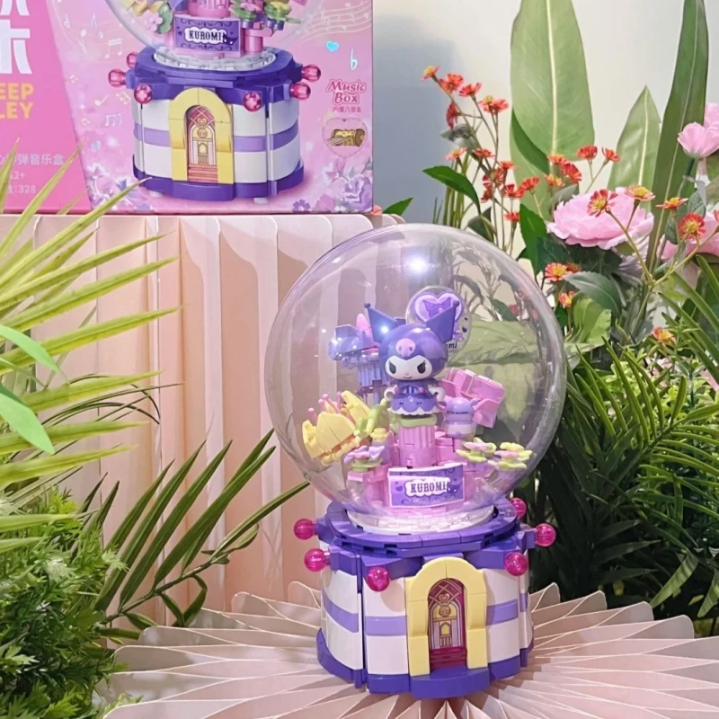 

Конструктор Keeppley Sanrio: Музыкальная шкатулка Куроми и Май Мелоди, сборная модель, детские игрушки, подарки на день рождения, анимационная атрибутика