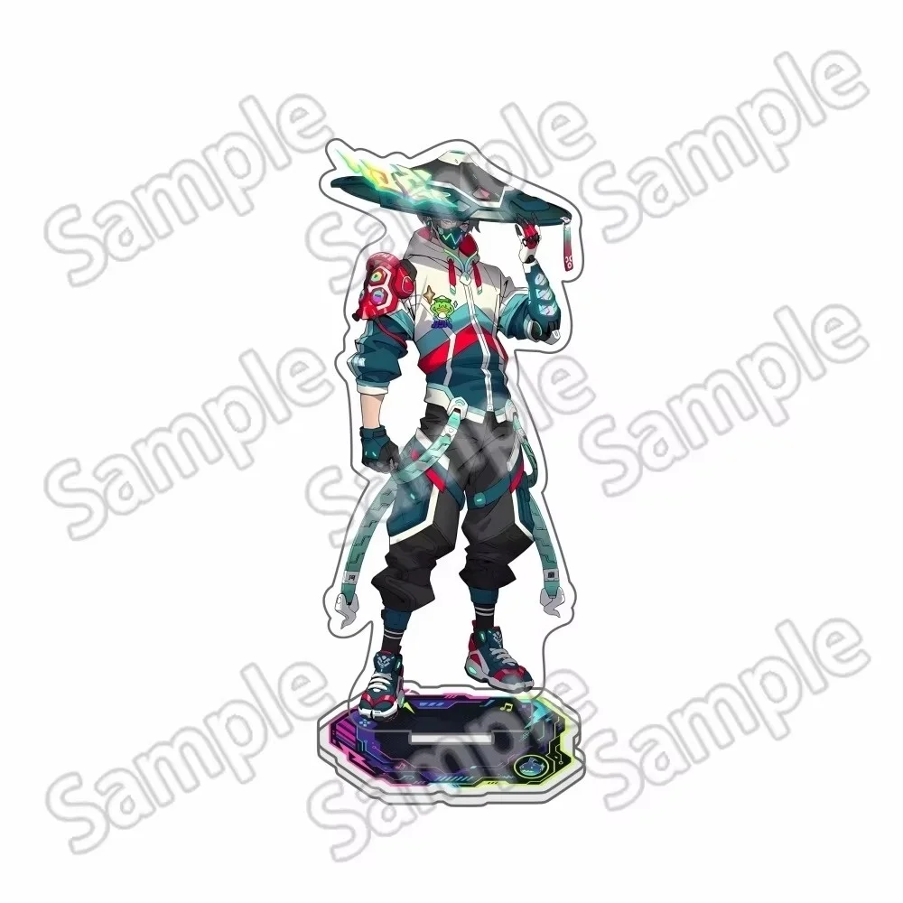 Hot Game Overwatch 2 D.Va Kiriko Mercy 15CM 10CM Acrylic Stand Keychain Desktop Tabletop Ornament Gamer Fans Collectible Gift view 3
