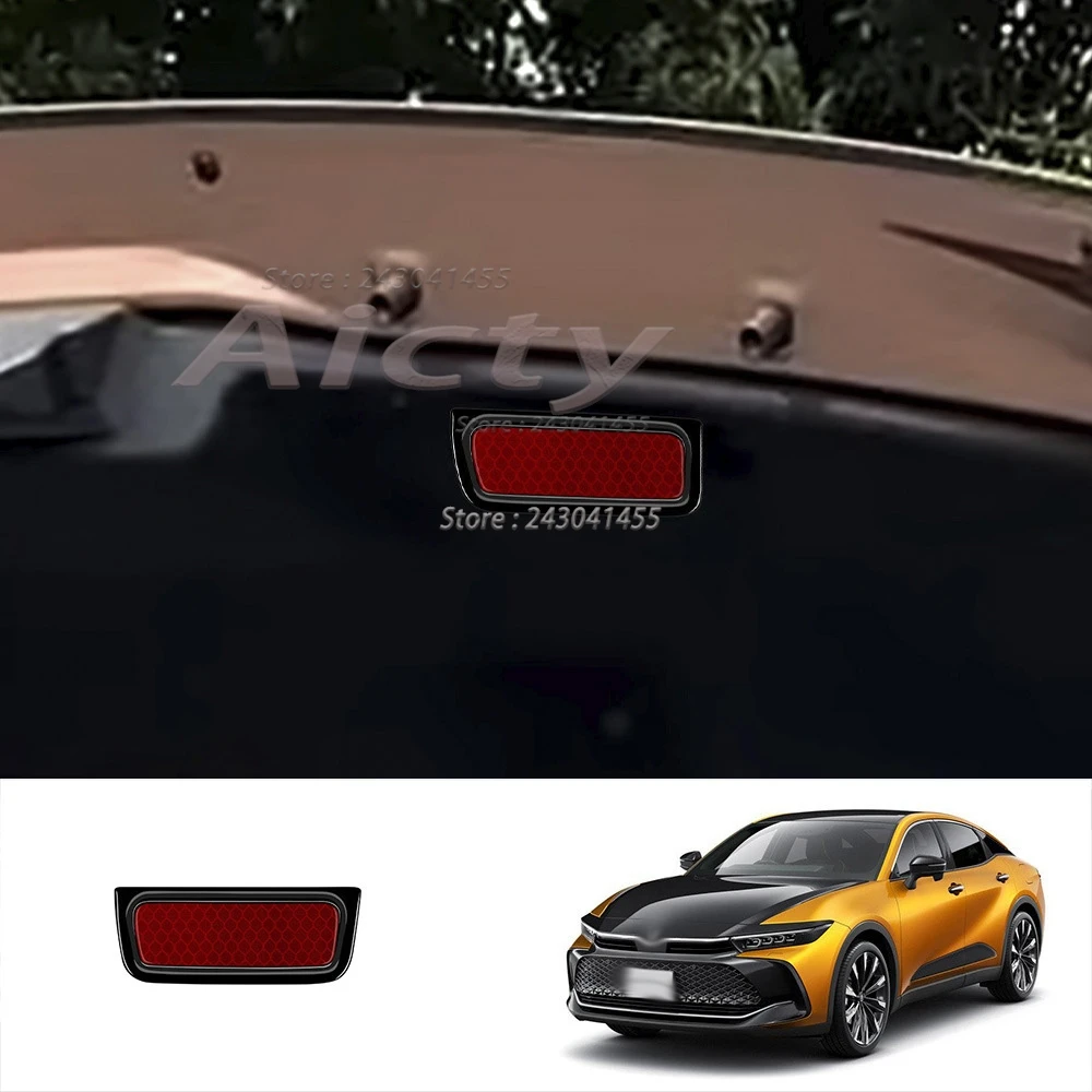 For Toyota Crown Cossover 2023 2024 2025 ABS Brake Stop Light Bezel Cover Trim Light Lamp Protector frame cover Accessories