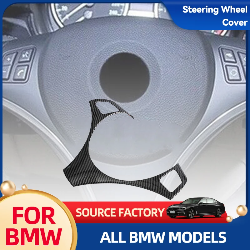

Car Towel Hot Trim Sticker Steering Wheel Cover ABS Black Carbon Fiber Car Interior Accessories Distinctive Dustproof Hi