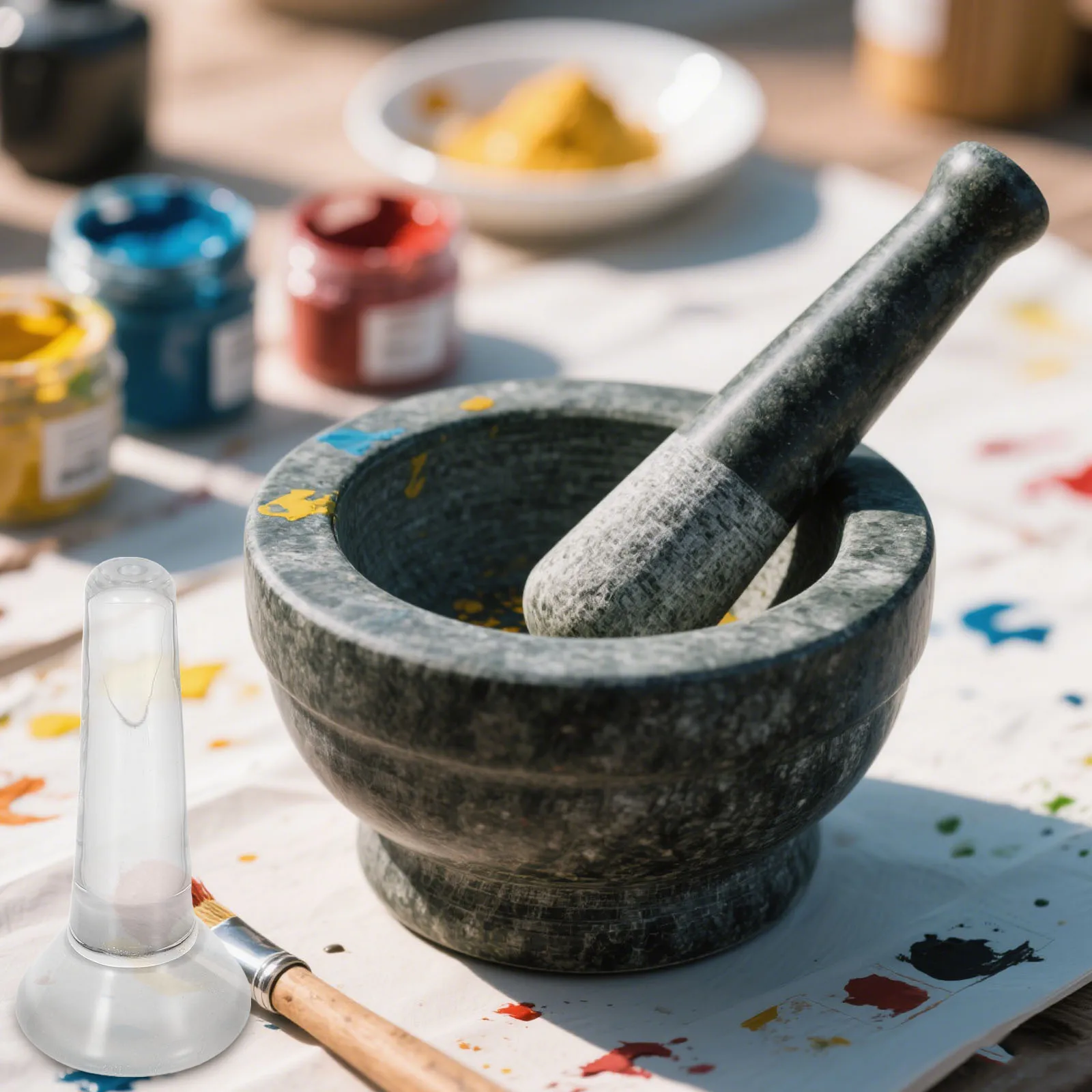 

Grinding Pestle for Office Home Glass Water Grinder Making Paint Mullers Manual