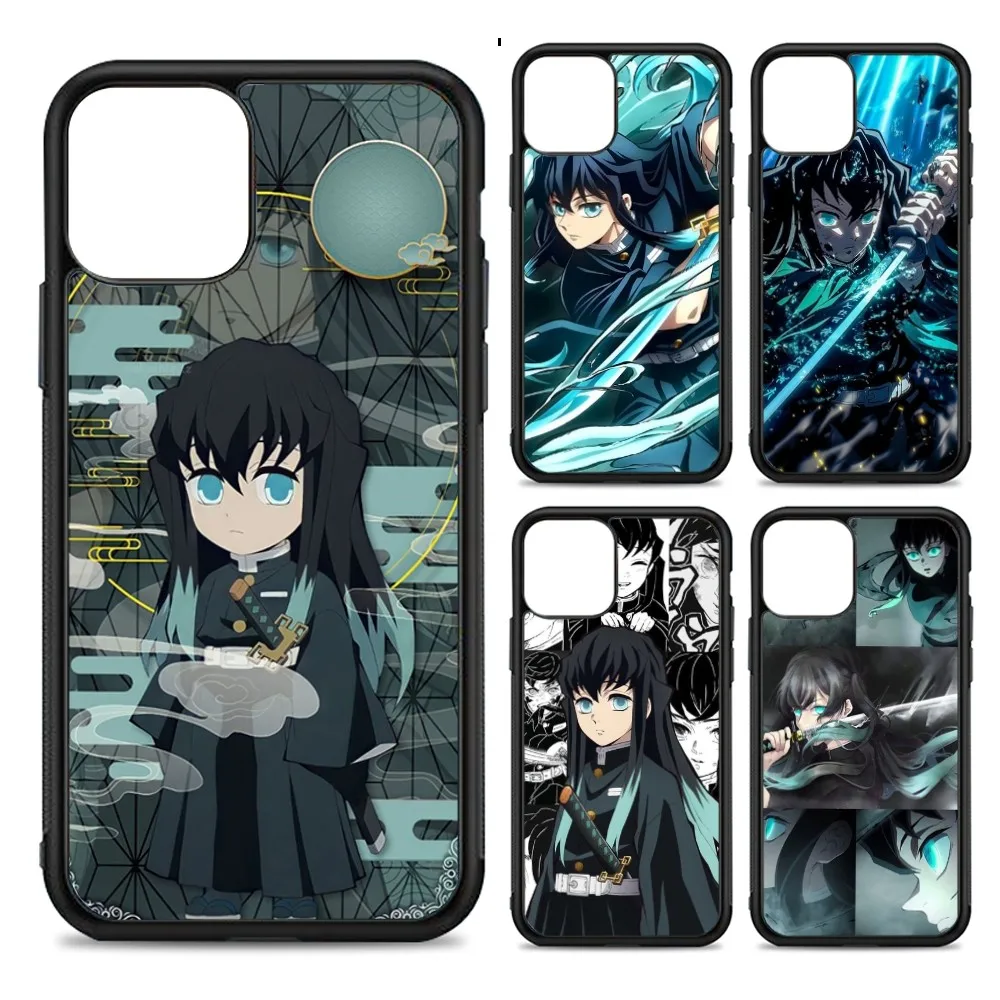 Anime Muichiro Tokito Phone Case Silicone PC+TPU For For IPhone 11 12 13 14 15 16 Plus Pro Max Cover