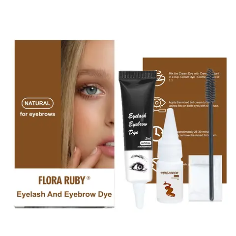 Wimpern Augenbrauen Tönung Kit Professionelle Wimpern Stirn Färben Wasserdicht Langlebige Augen Make-Up Werkzeuge Schwarz Braun Farbstoff Augenbrauen Gel