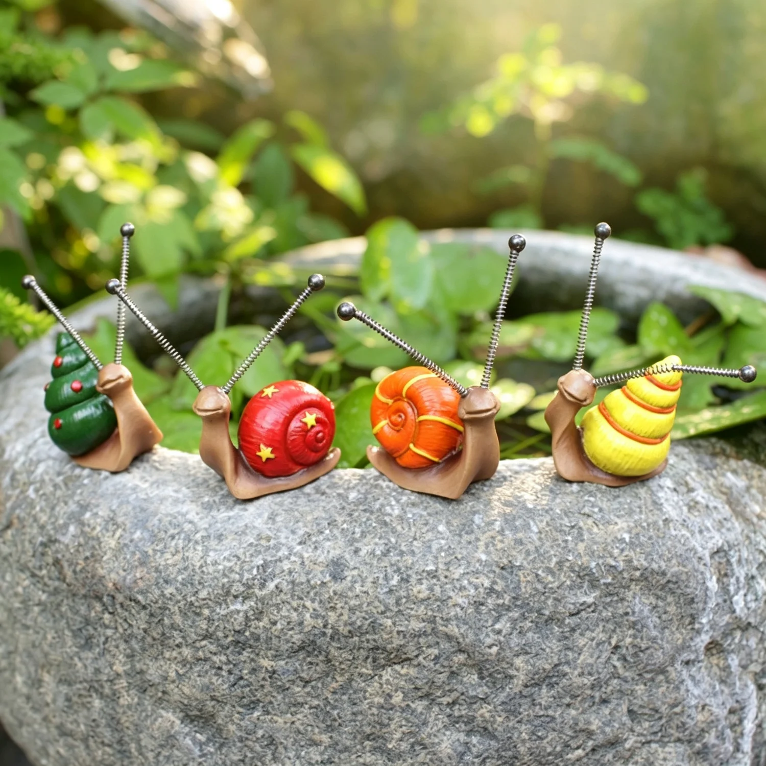 Set Figurine Resin Siput Warna - Plant Parents ulasan dan harga
