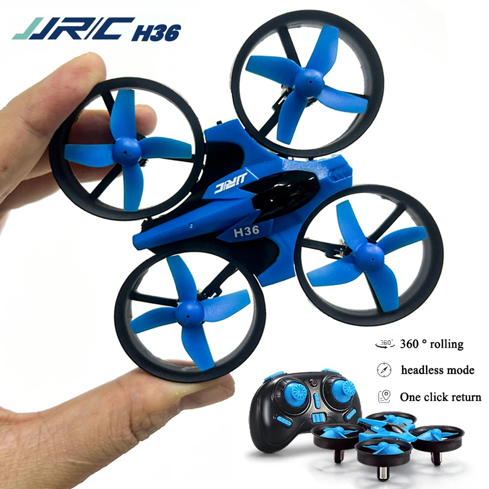 JJRC H36 Mini Drone 4ch 6-Axis Headless Mode Helicopter 360° Flip 3 Batteries Remote Control Quadcopter Toy Mini Drone For Kids