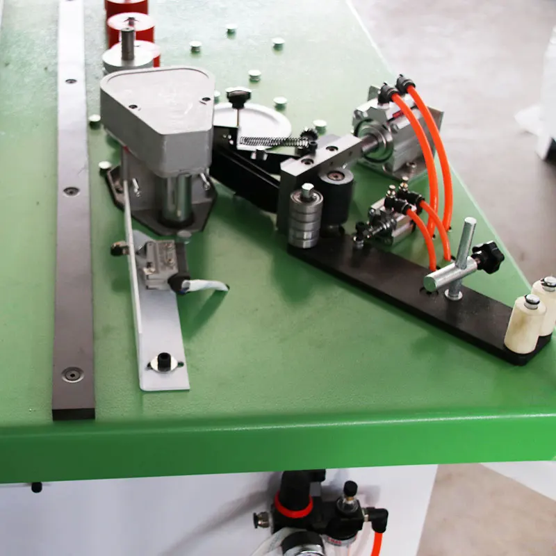 TS120 macchine per la lavorazione del legno manuale linea curva bordatura desktop senza vernice macchina per tagliare a doppia faccia