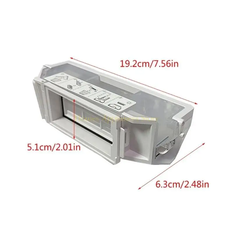 D0AB Cajas recolección polvo plástico Cajas basura Accesorios para vacío para modelo T30Pro