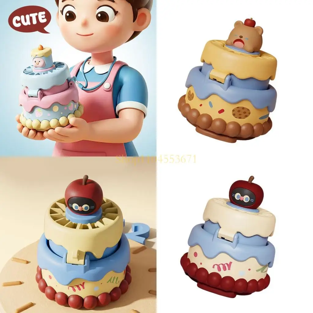 Best Seller Portable USB wrist fan with cake shaped for desk cooling