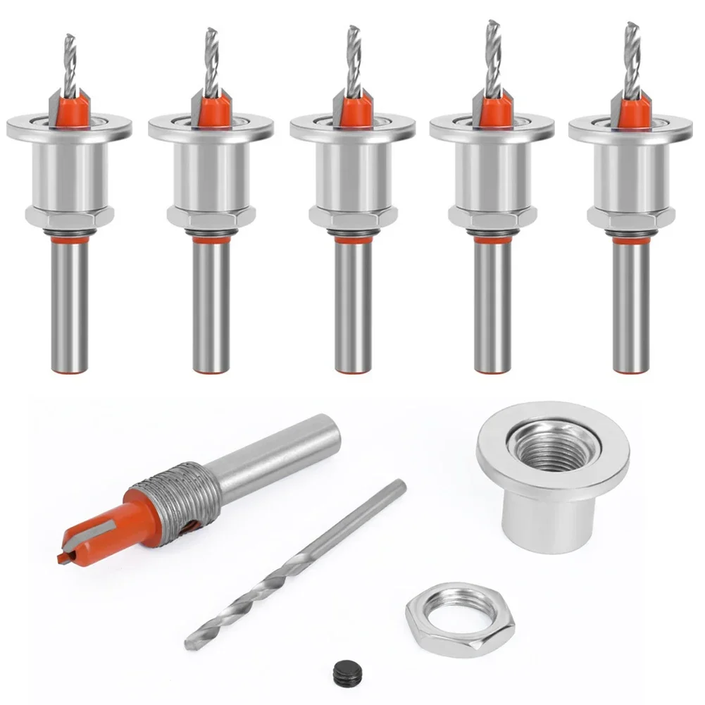 1Pc 8Mm Schacht Hss Verzonken Houtbewerking Router Bit Freesmachine Schroef Extractor Remon Sloop Hout Boorkern Boormachine