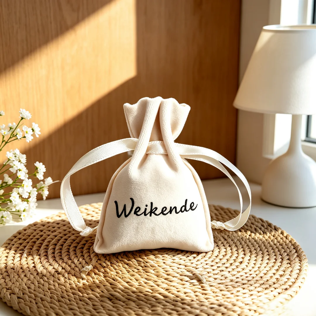 100Pcs 8x10cm Custom Logo Velvet Drawstring Jewelry Pouches Portable Storage for Earring  Bracelet Necklace Pendant Packaging