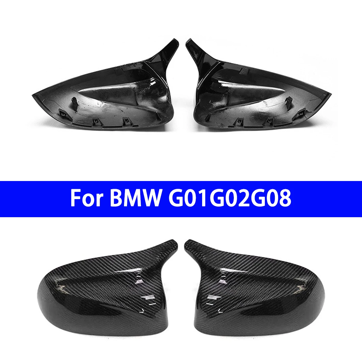 

Suitable for BMW G01G02G08 X3X4X5 Left Side Horn Genuine Carbon Fiber Reverse Cover Rearview Mirror Shell