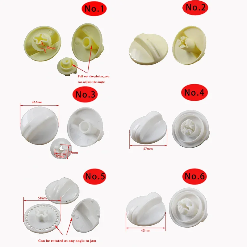 2Pcs Universal Speed Knob Washing Machine Knob Switch Drying Timer Drain Switch Electric Fan Gear Timer Plastic Switch