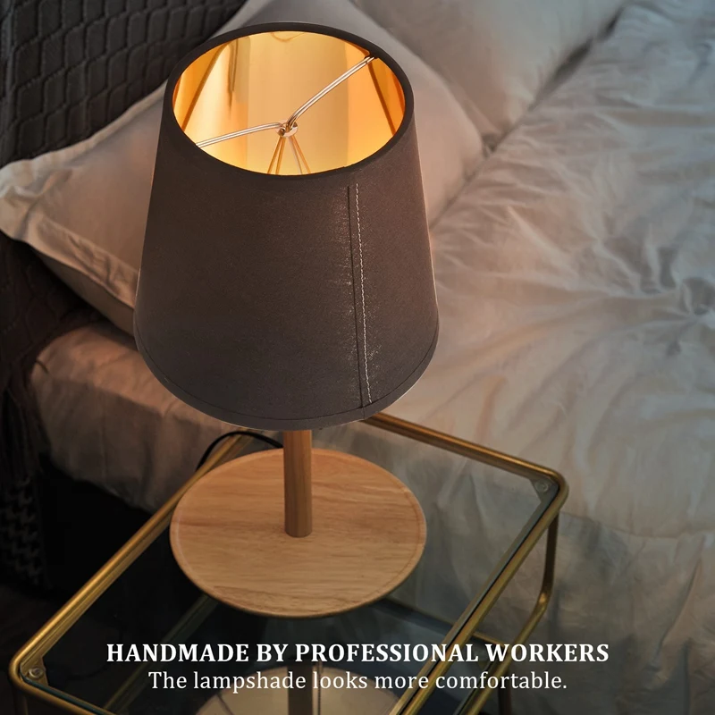 

Набор из 3 маленьких абажуров для люстр, настольных и настенных светильников, с креплением-клипсой для ламп-канделябров