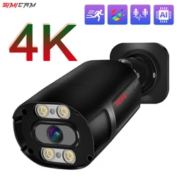 Ultra HD 4K 8MP Camera Quan Sát PoE Camera IP An Ninh Phố Ngoài Trời Trong Nhà Onvif Đèn Đôi Con Người Phát Hiện Màu Sắc Đầy Đủ tầm Nhìn Ban Đêm Cam