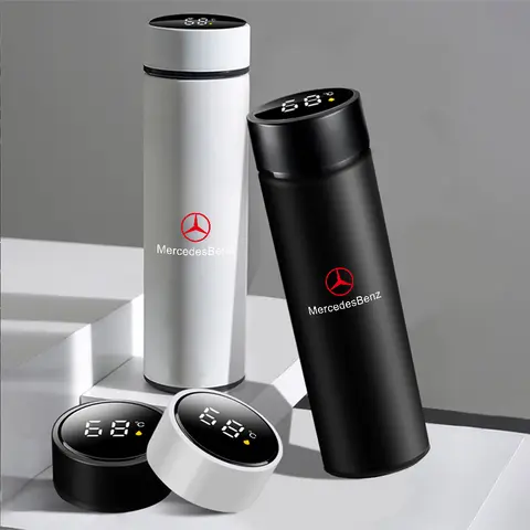 Commercial Stainless Steel Temperature Control Intelligent Insulated Cup For Mercedes Benz AMG W203 W204 W210 W205 W124 CLA GLA