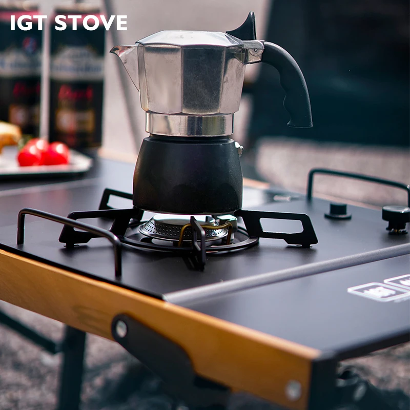 Pandatour 2025 IGT Outdoor Camping Furnace Stove Folding One-touch High Firepower Stove Suitable For Terraces Camping Stove image 6