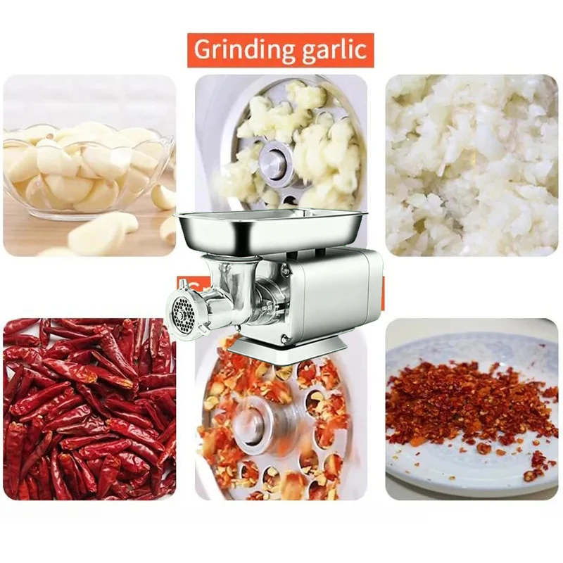 Efficient desktop electric meat grinder and sausage filling machine for meat shops