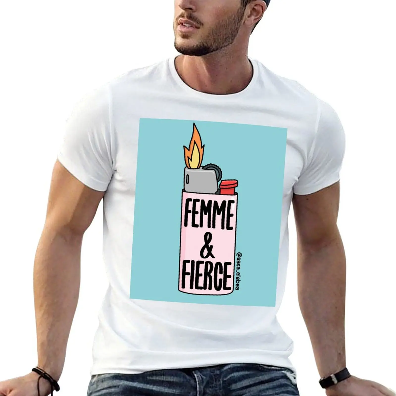 Футболка Femme fierce от Sasa Elebea, праздничная футболка для отпуска